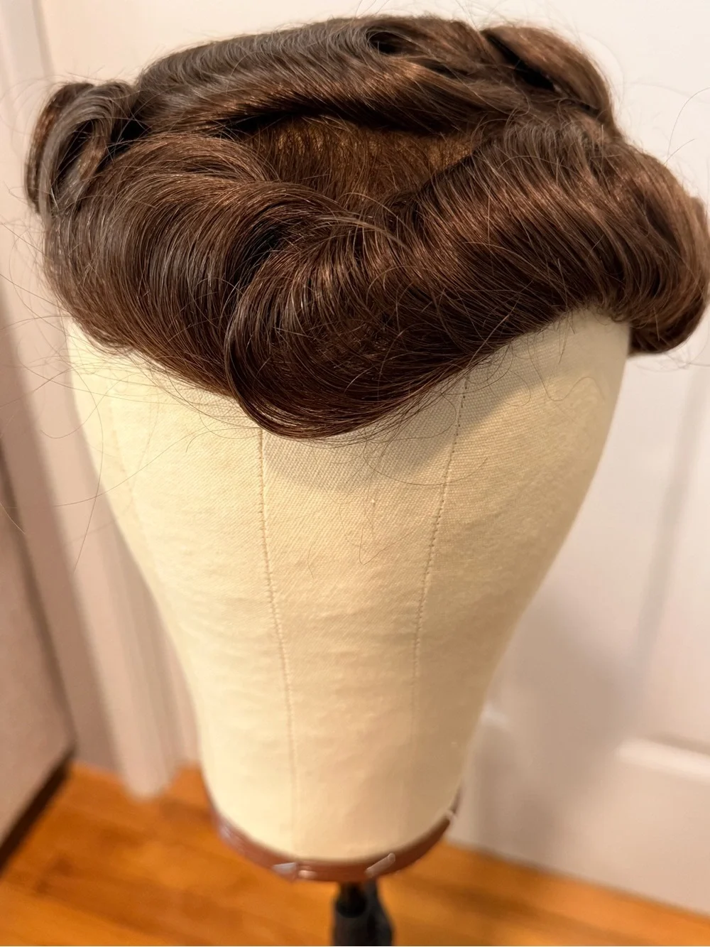 Medium Brown #4 Men’s Toupee 100% Human Hair 8x10 Ultra Thin Skin Base 082